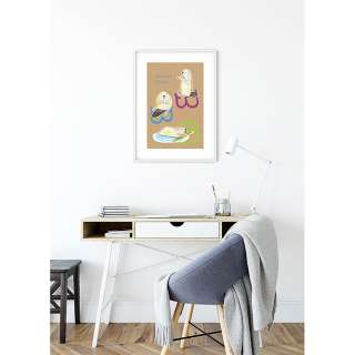 home24 Wandbild ABC Animal B