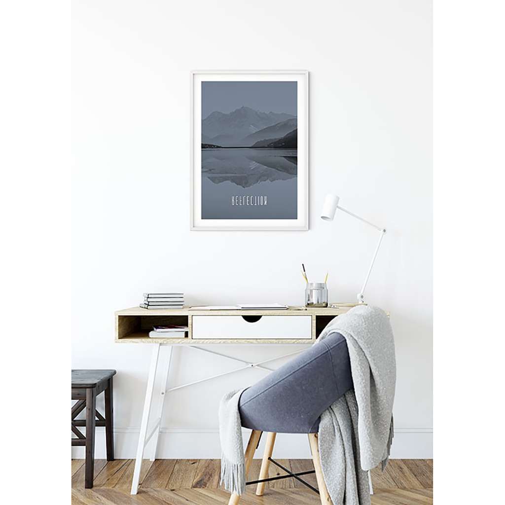 home24 Wandbild Word Lake Reflection