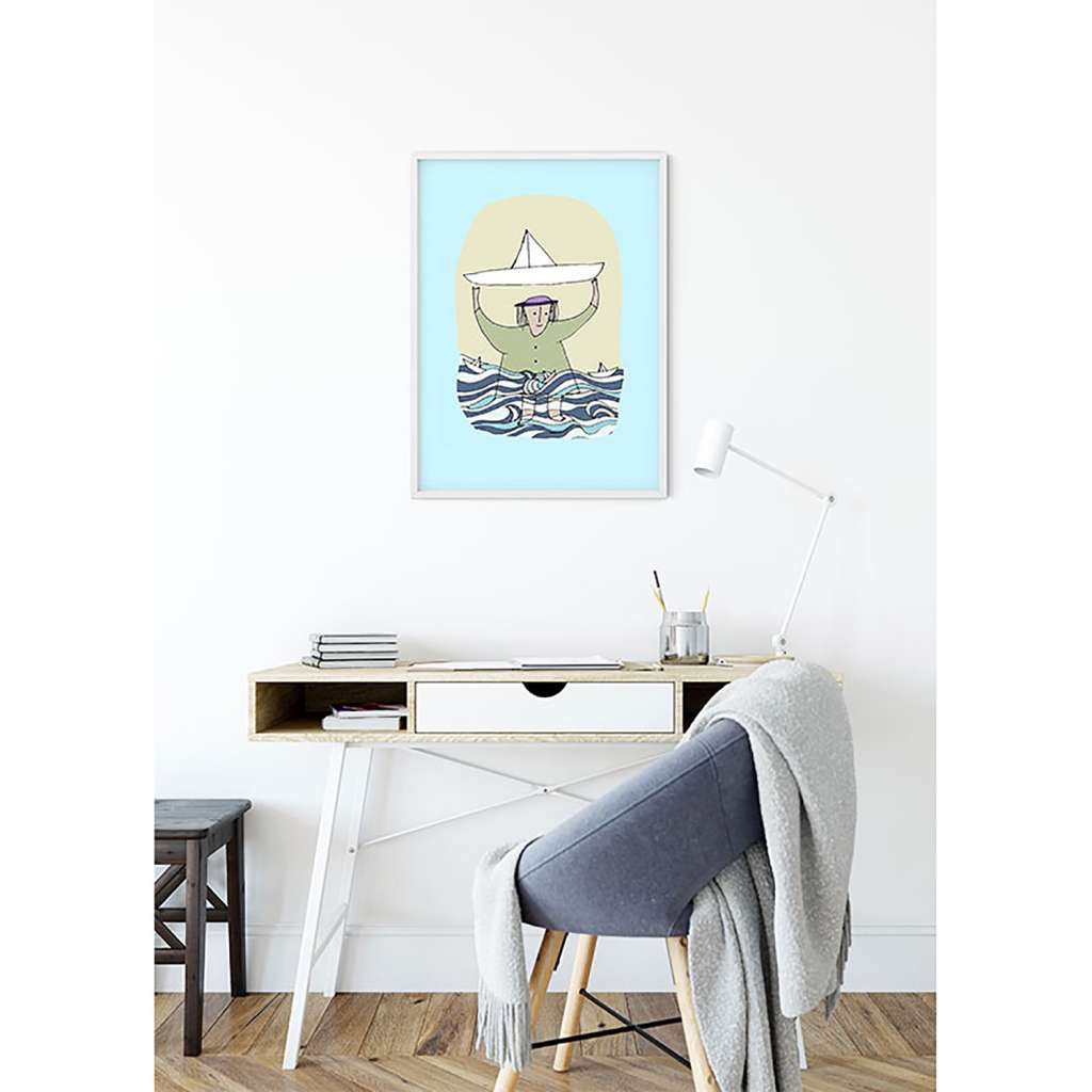 home24 Wandbild Paper Ship