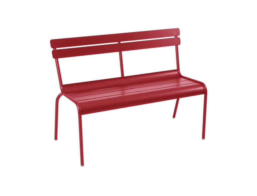 Fermob - LUXEMBOURG Gartenbank mit Rückenlehne - 43 Chili matt - outdoor