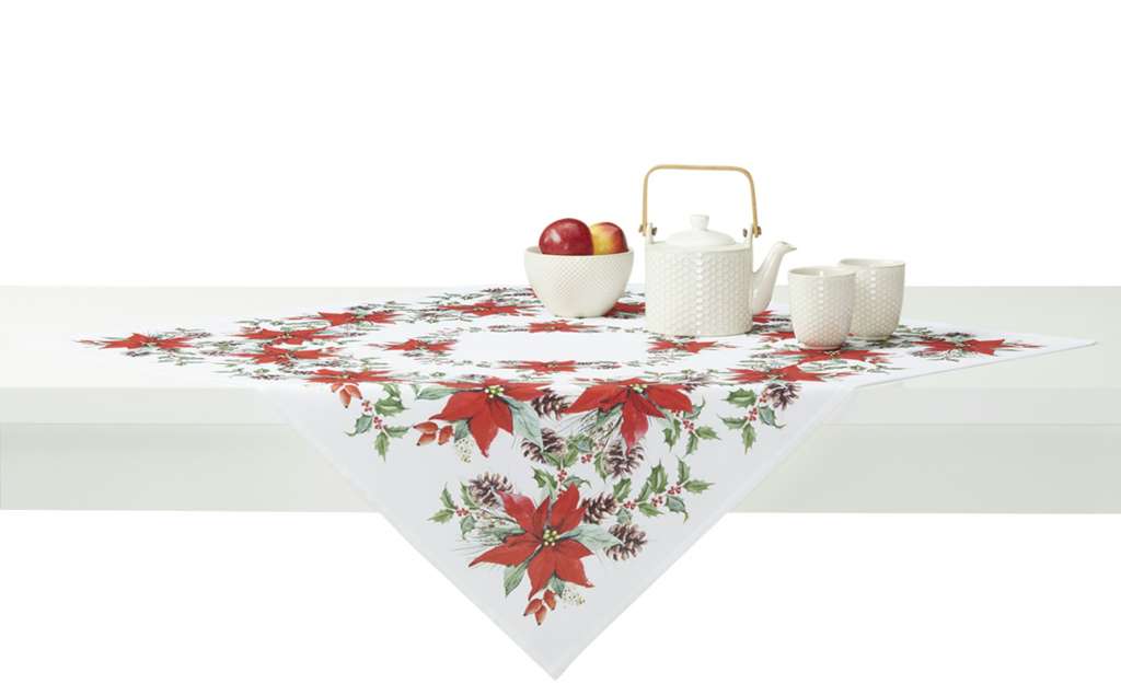 Mitteldecke  Weihnachtssterne ¦ mehrfarbig ¦ 100% Polyester Heimtextilien > Tischwäsche > Tischdecken - Höffner