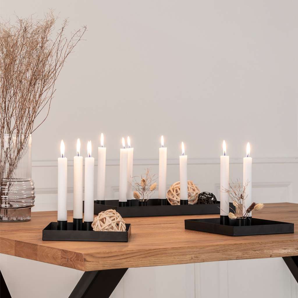 home24 Kerzenständer Beito Tray