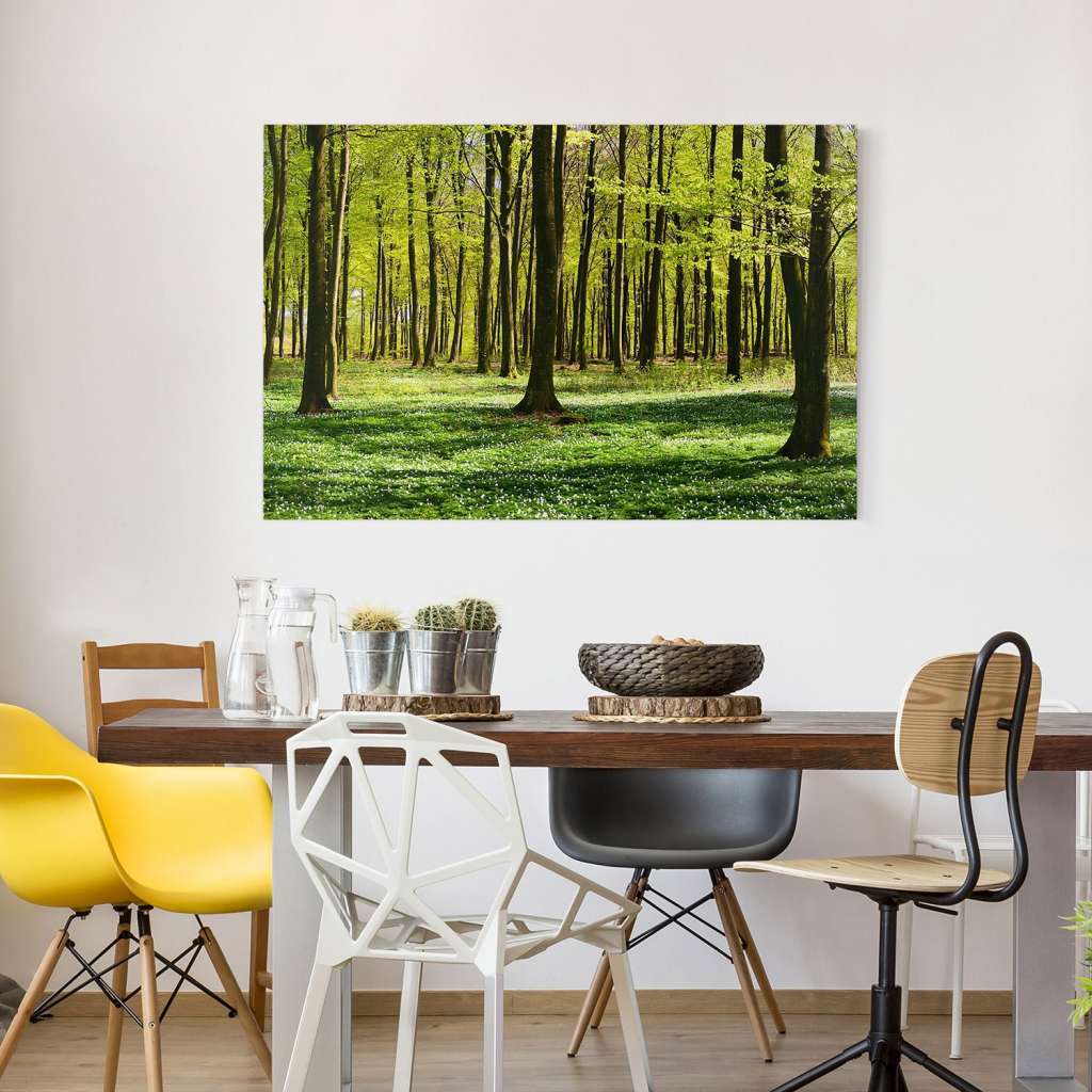 home24 Leinwandbild Waldwiese I