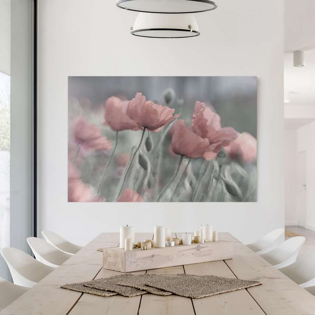 home24 Leinwandbild Malerische Mohnblumen III