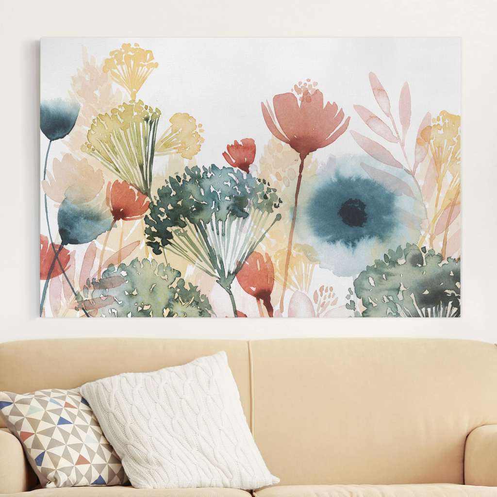 home24 Leinwandbild Wildblumen im Sommer I