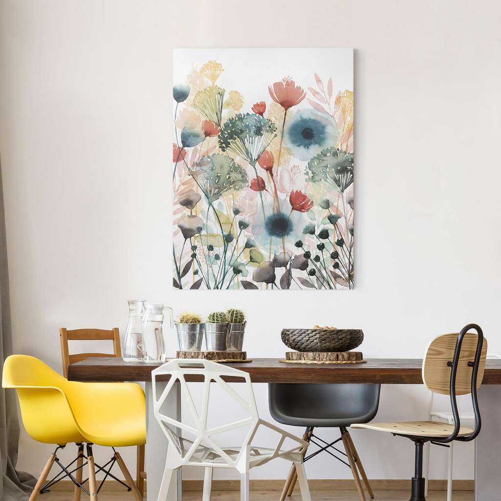 home24 Leinwandbild Wildblumen im Sommer IV
