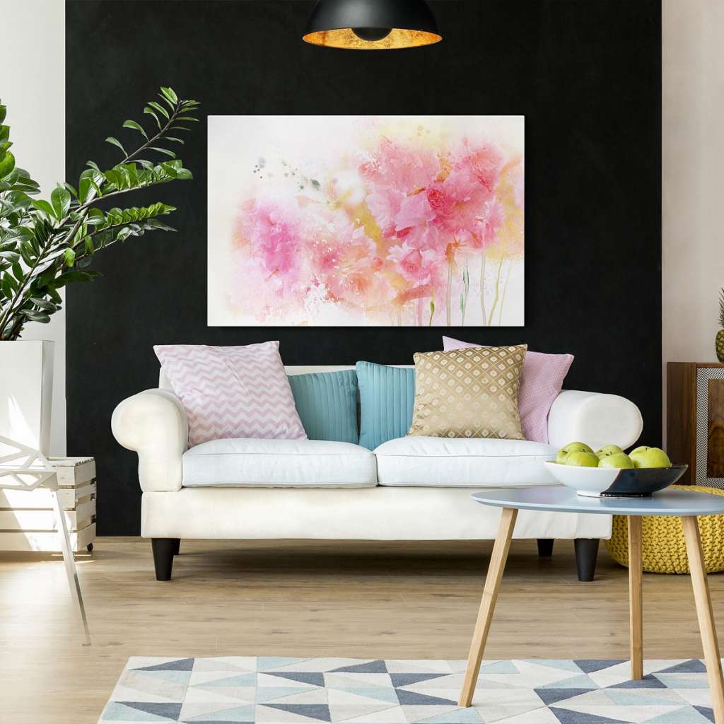 home24 Leinwandbild Aquarellblumen II