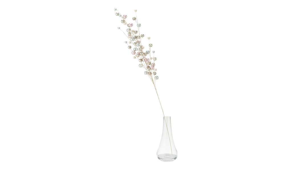 Deko Zweig mit Perlen ¦ gold ¦ Eisendraht, Papier, Kunststoff Dekoration > Kunstblumen - Höffner