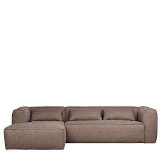 Polsterecke mit Kissen in Taupe modernem Design