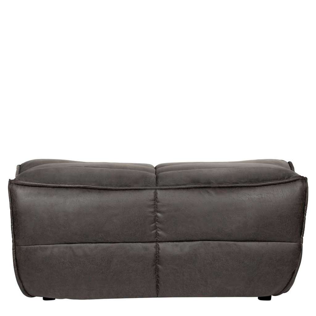 Beistellhocker Couch mit Microfaser Bezug Anthrazit