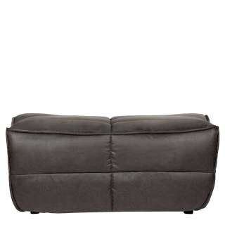 Beistellhocker Couch mit Microfaser Bezug Anthrazit