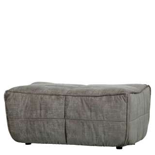 Couchhocker modern mit Bezug aus Samt Grau