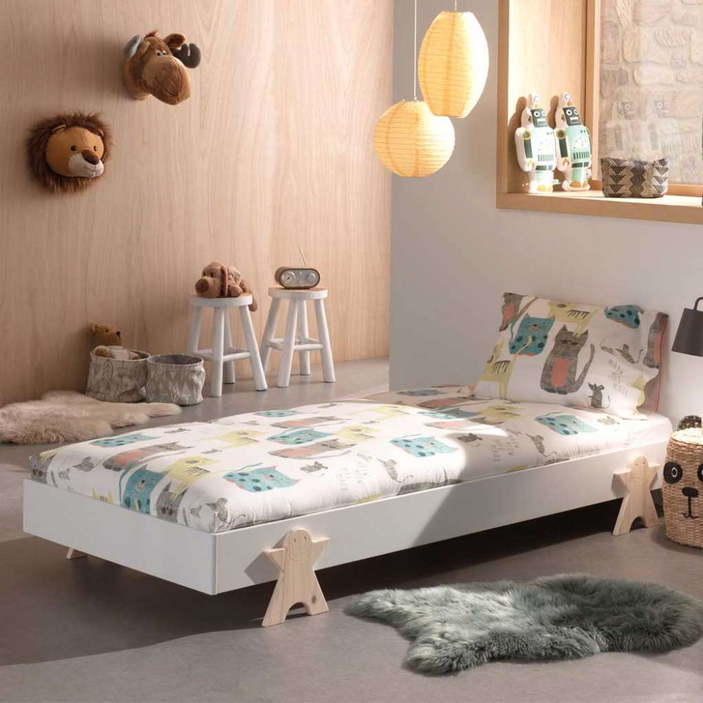Stapelbett Kinderzimmer in Weiß Kieferfarben