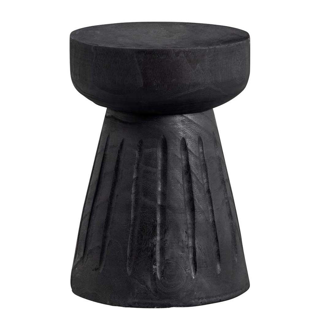Beistelltische Sofa in Schwarz auch als Hocker (zweiteilig)