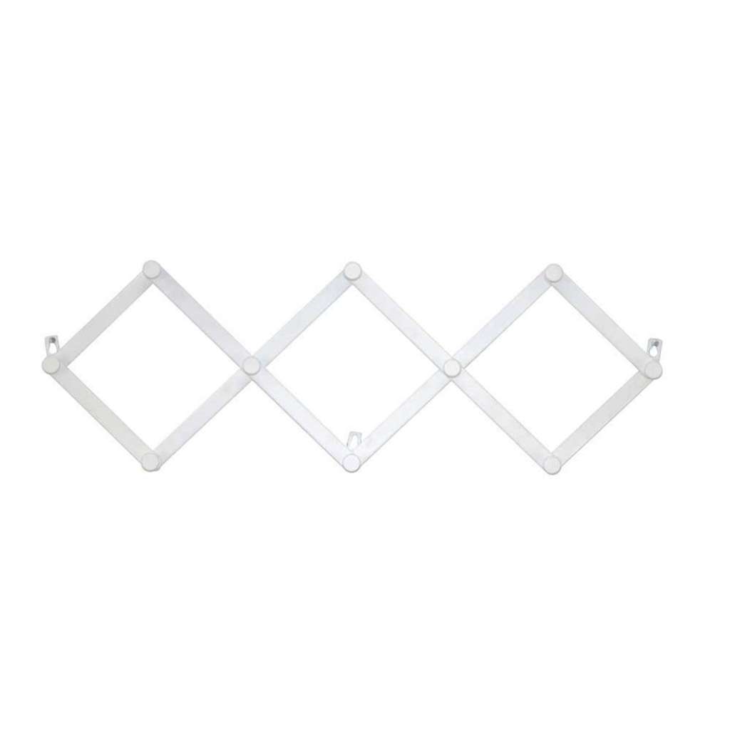 Wandgarderobenleiste 10 Kleiderhaken Metall