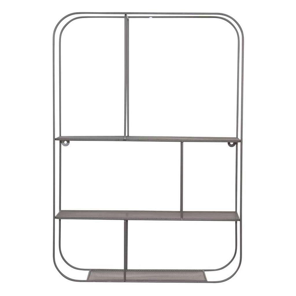 Wandregal Grau aus Metall modernem Design