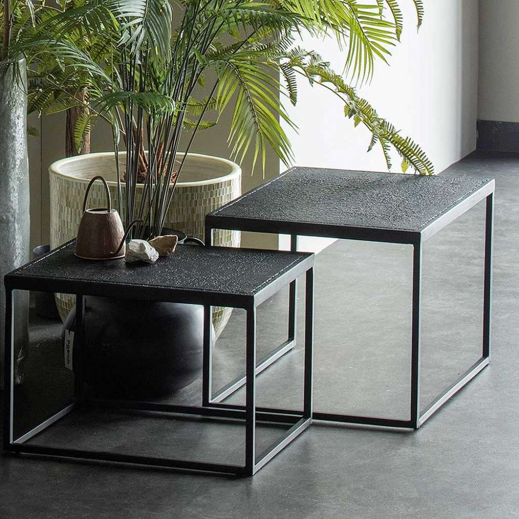 Sofatische für Innen und Außenbereich Metall (zweiteilig)