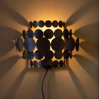 Moderne Wandleuchten aus Metall Schwarz (2er Set)