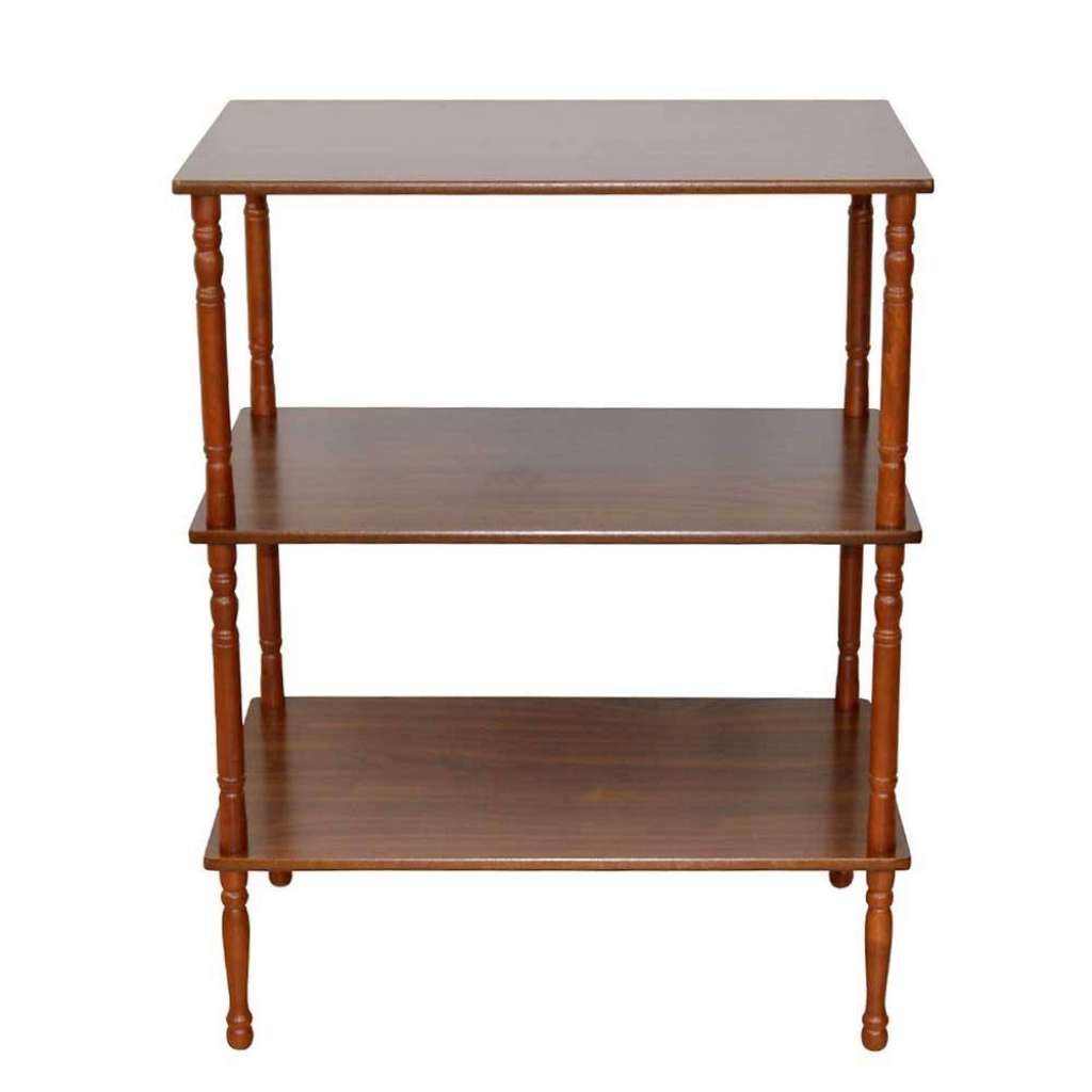 Kleines Bücherregal in Walnussfarben klassischen Stil