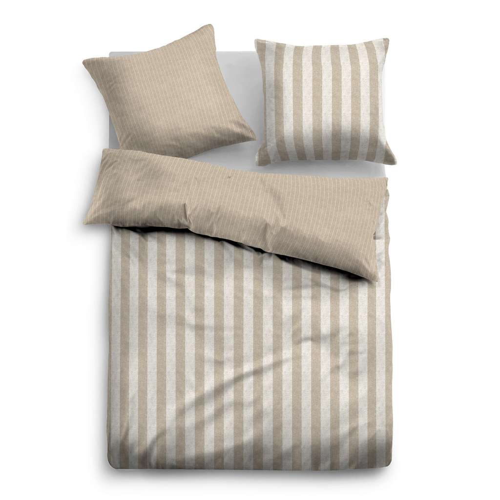 home24 Melange-Flanell Bettwäsche 0847211