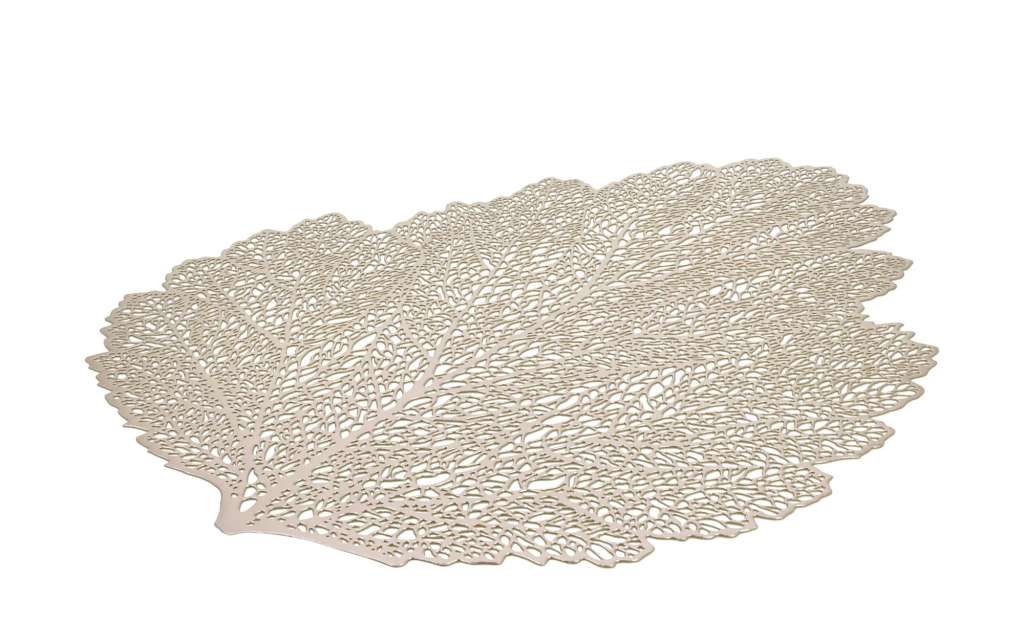 Platzset  Blatt ¦ gold Heimtextilien > Tischwäsche > Platzsets - Höffner
