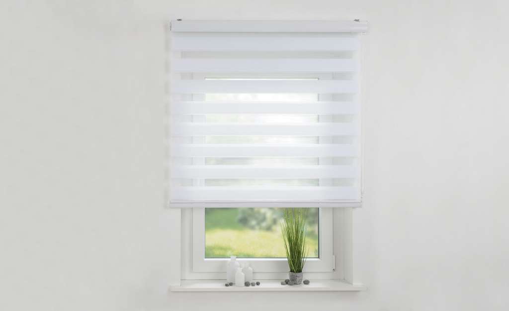 HOME STORY Duo-Rollo mit Blende ¦ weiß ¦ Polyestergewebe Gardinen & Vorhänge > Rollos & Sonnenschutz > Rollos - Höffner