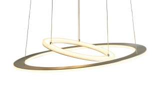 LED-Pendelleuchte, Nickel matt/ chrom abgesetzt ¦ silber Ø: 50 Lampen & Leuchten > Innenleuchten > Pendelleuchten - Höffner