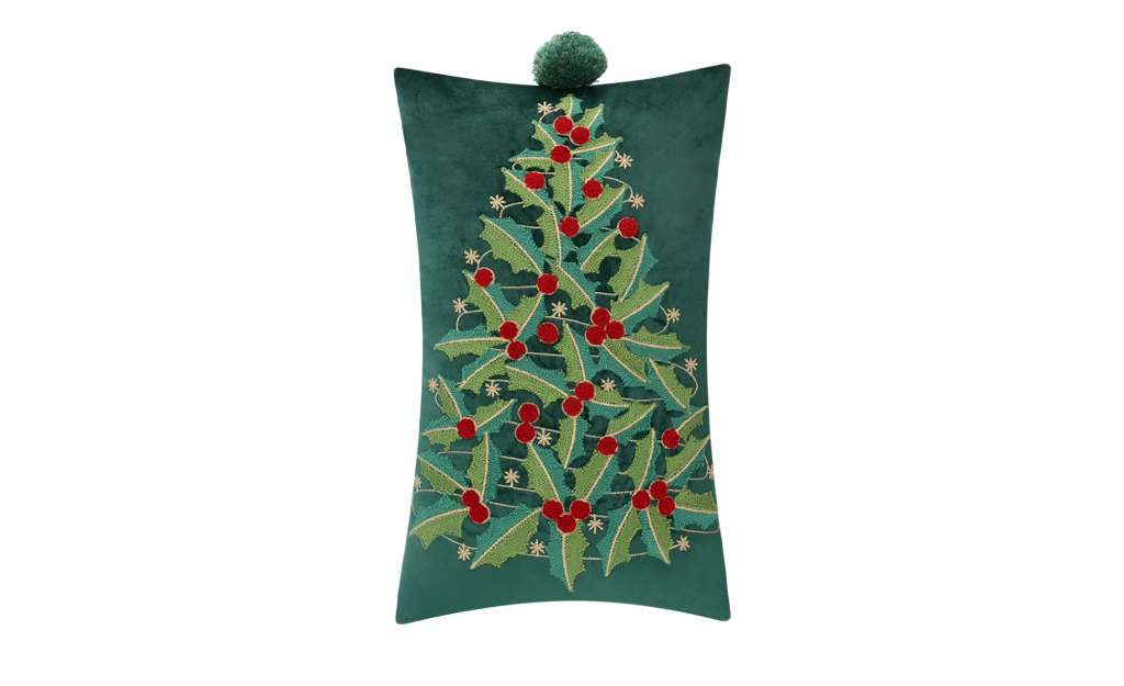 LAVIDA Kissen  Weihnachtsbaum ¦ grün ¦ 100% Polyesterfüllung, 350 g Heimtextilien > Kissen > Dekokissen - Höffner