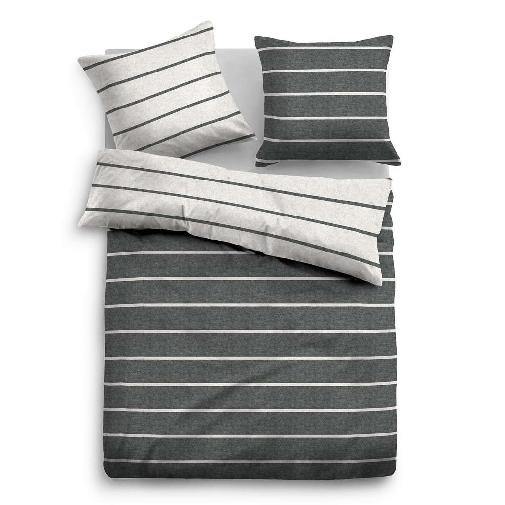 home24 Melange-Flanell Bettwäsche 0847210