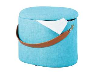 Hocker Dilia ¦ blau Polstermöbel > Hocker - Höffner