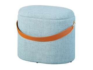 Hocker Dilia ¦ grau Polstermöbel > Hocker - Höffner