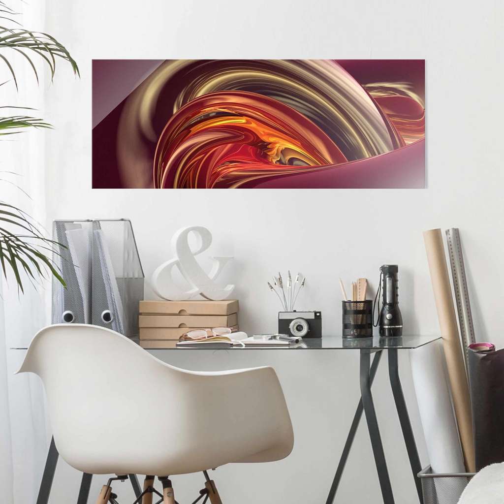home24 Glasbild Fantastic Burning