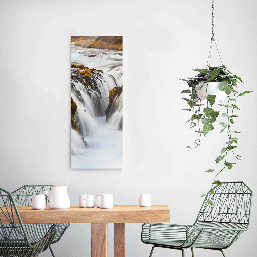 home24 Glasbild Brúarfoss Wasserfall in Island