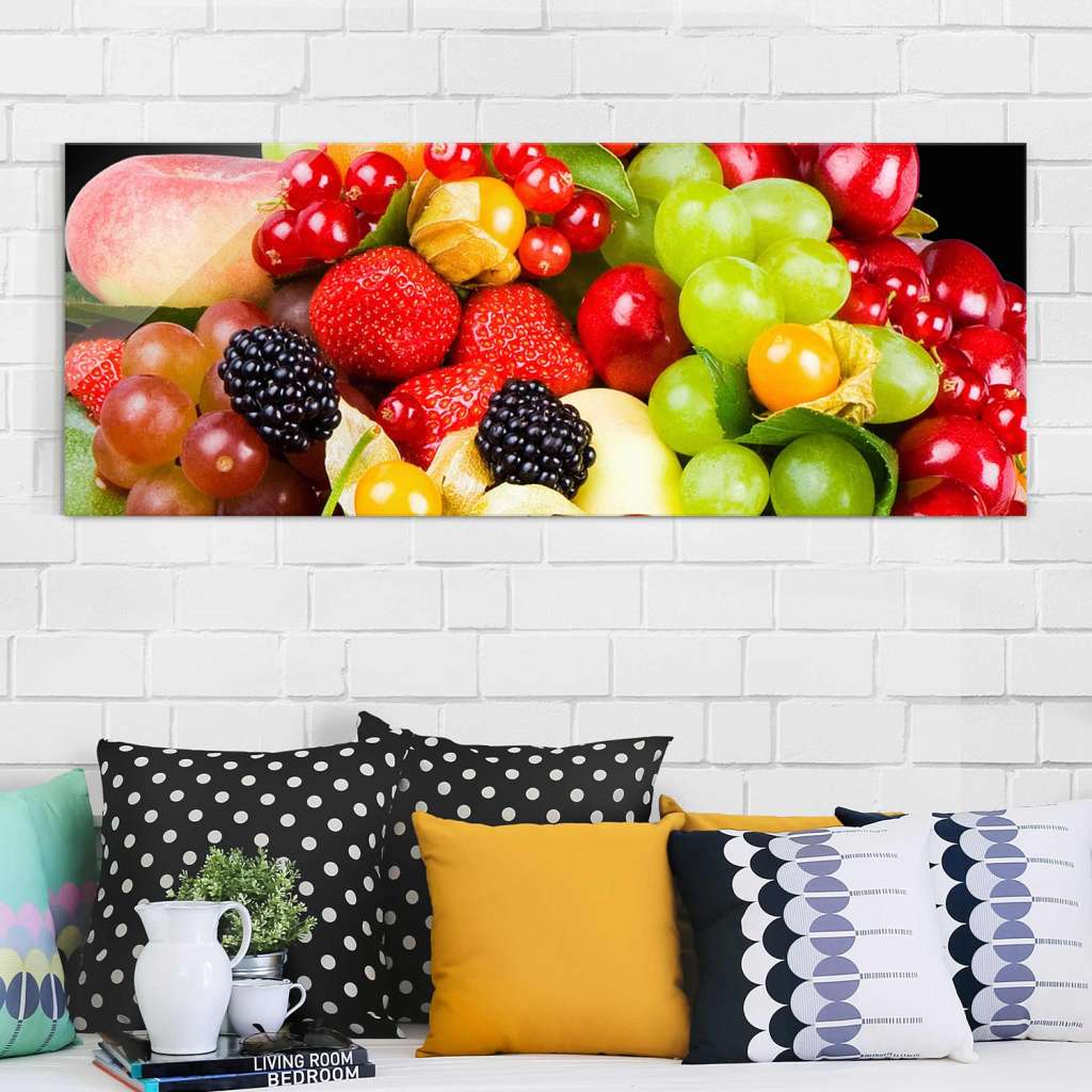 home24 Glasbild Obst Mix