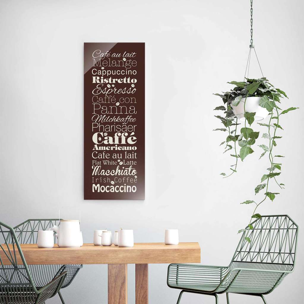 home24 Glasbild Kaffeespezialitäten