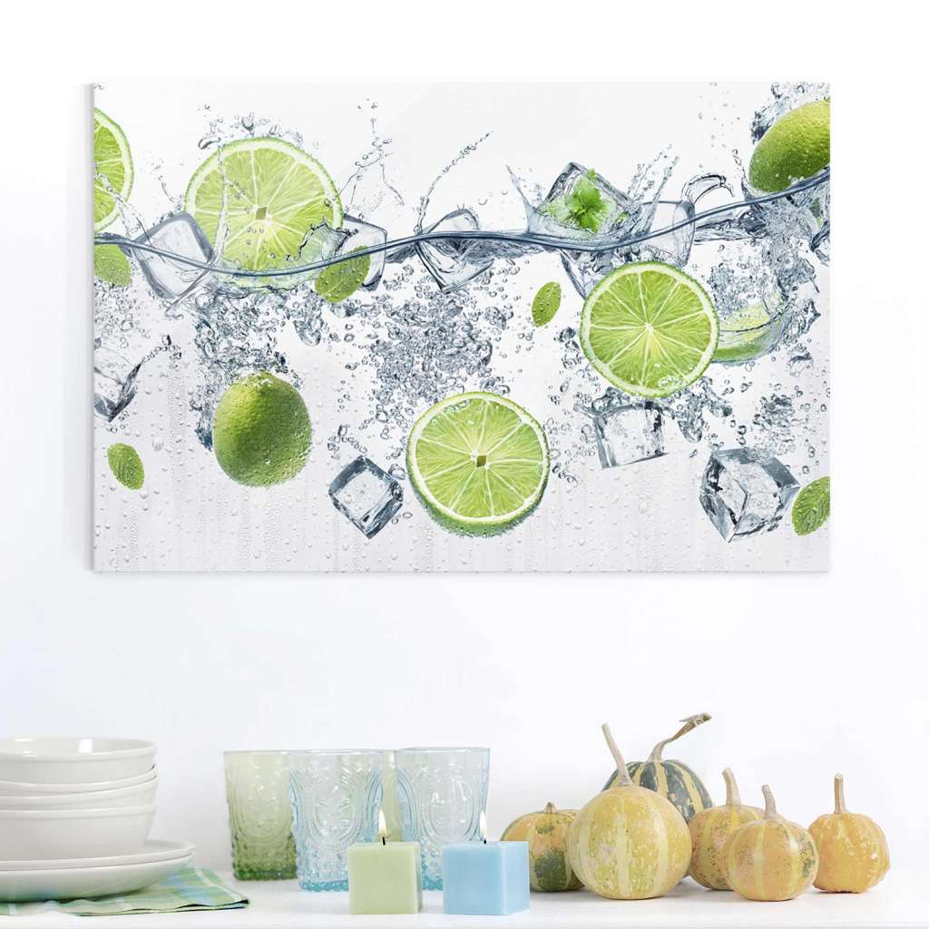 home24 Glasbild Erfrischende Limette