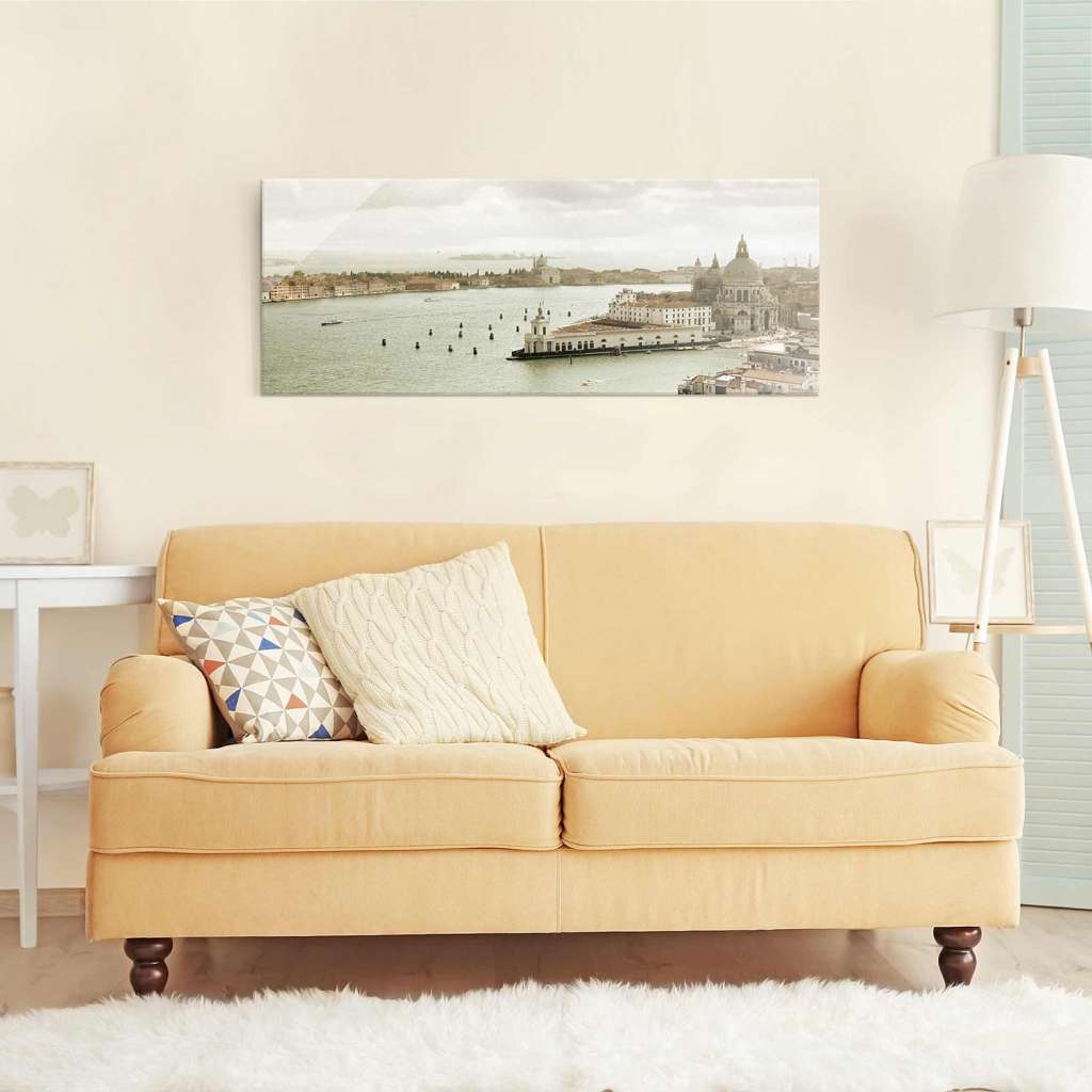 home24 Glasbild Lagune von Venedig