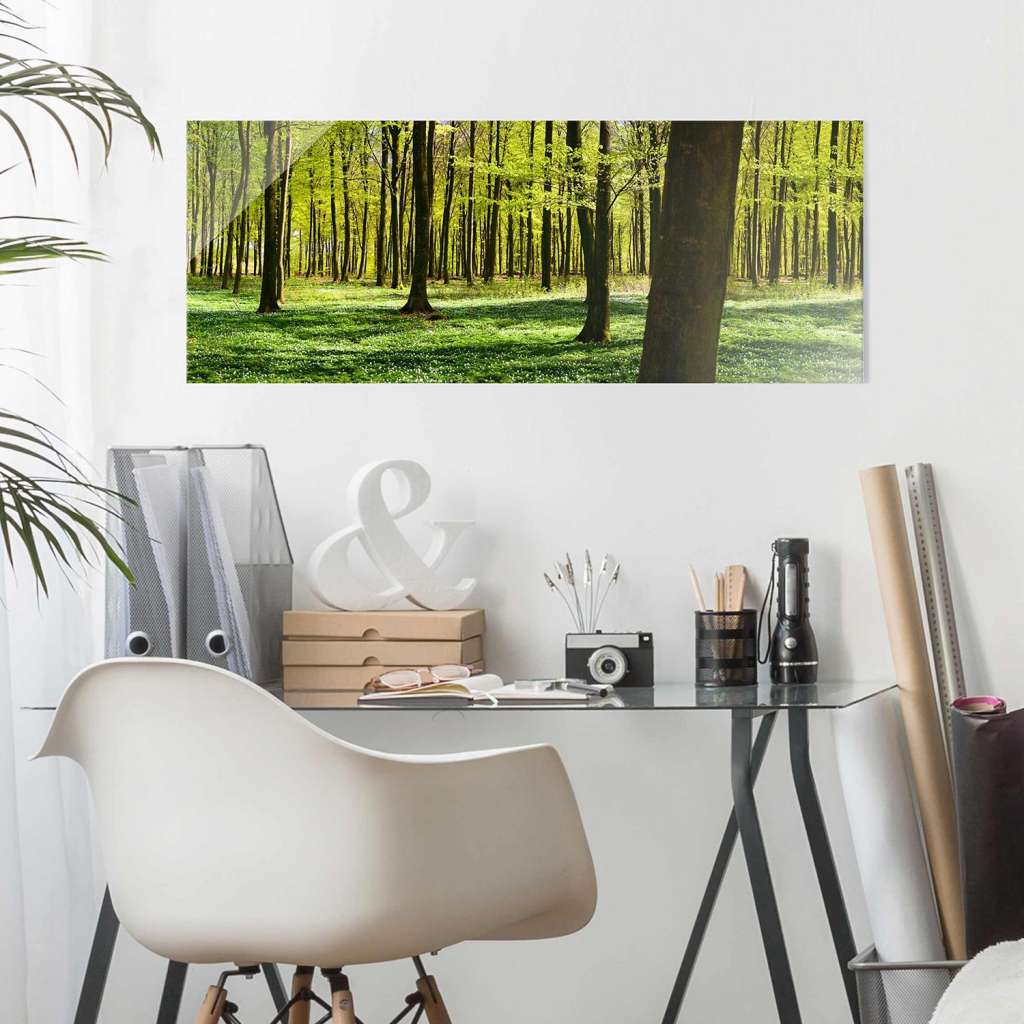 home24 Glasbild Waldwiese