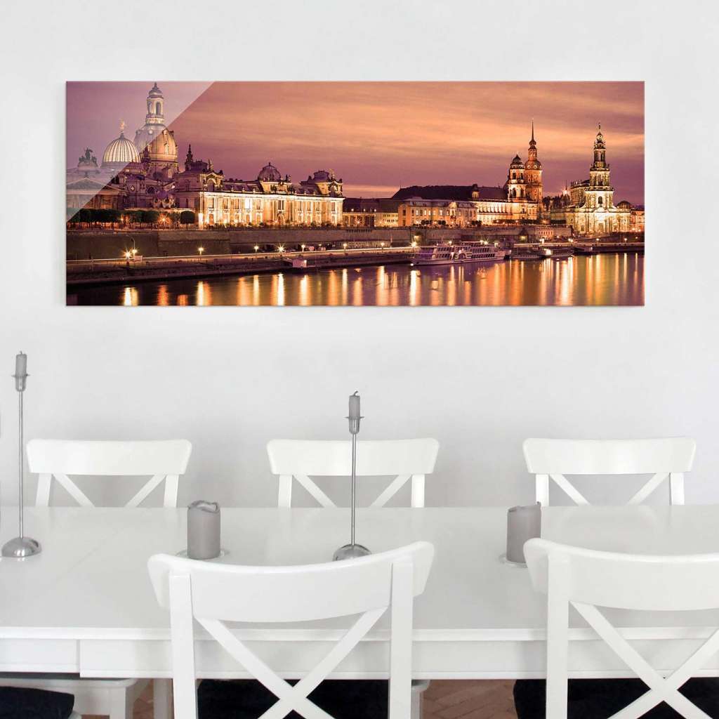 home24 Glasbild Canalettoblick Dresden