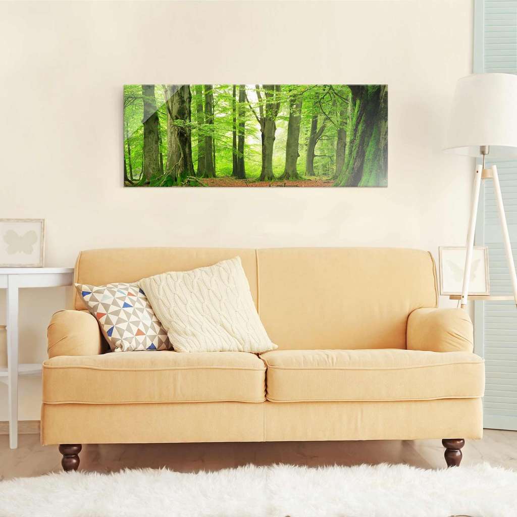 home24 Glasbild Mighty Beech Trees