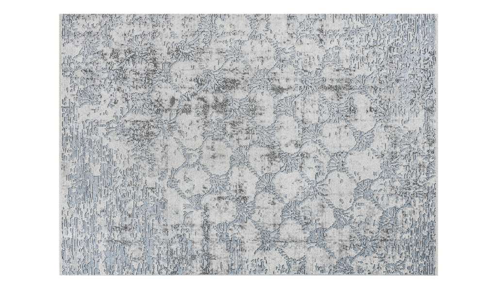JOOP! Kurzflorteppich  Faded Cornflower ¦ blau ¦ Synthethische Fasern, Viskose Aktuelle Gutschein Aktion > Schlafzimmer Aktion - Höffner