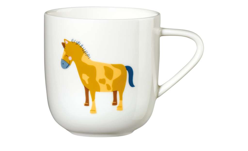 ASA SELECTION Henkelbecher  Kids ¦ weiß ¦ Porzellan Ø: 8 Geschirr > Becher - Höffner