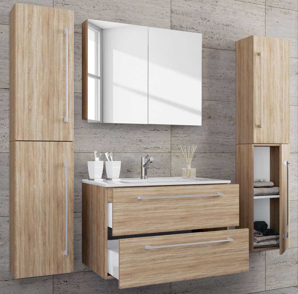 home24 Badezimmerset Muniz XI (4-teilig)
