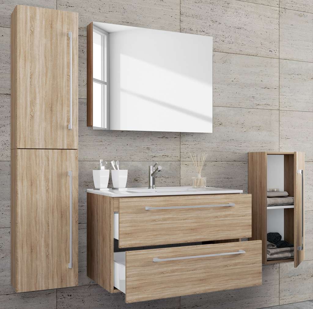 home24 Badezimmerset Muniz VII (4-teilig)