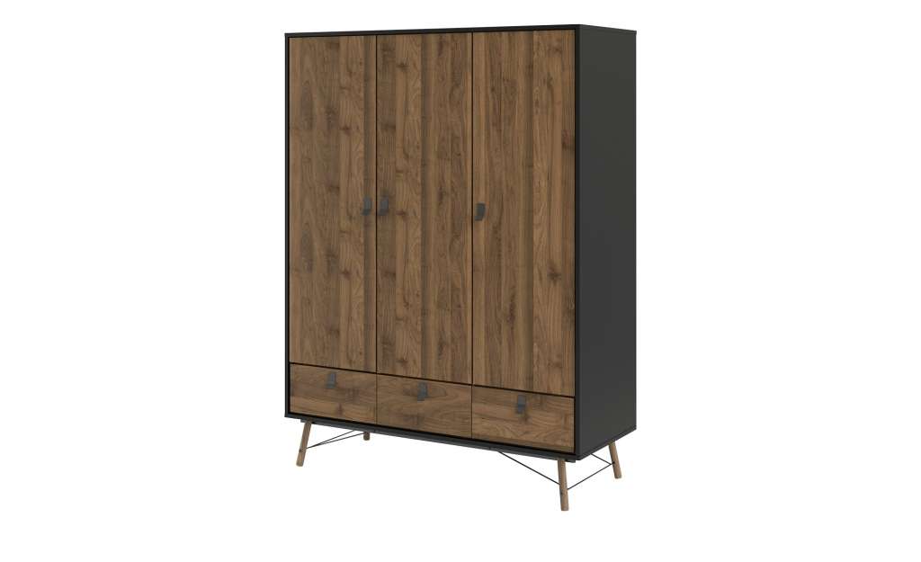 Drehtürenschrank  Rye ¦ holzfarben Schränke > Schranksysteme - Höffner