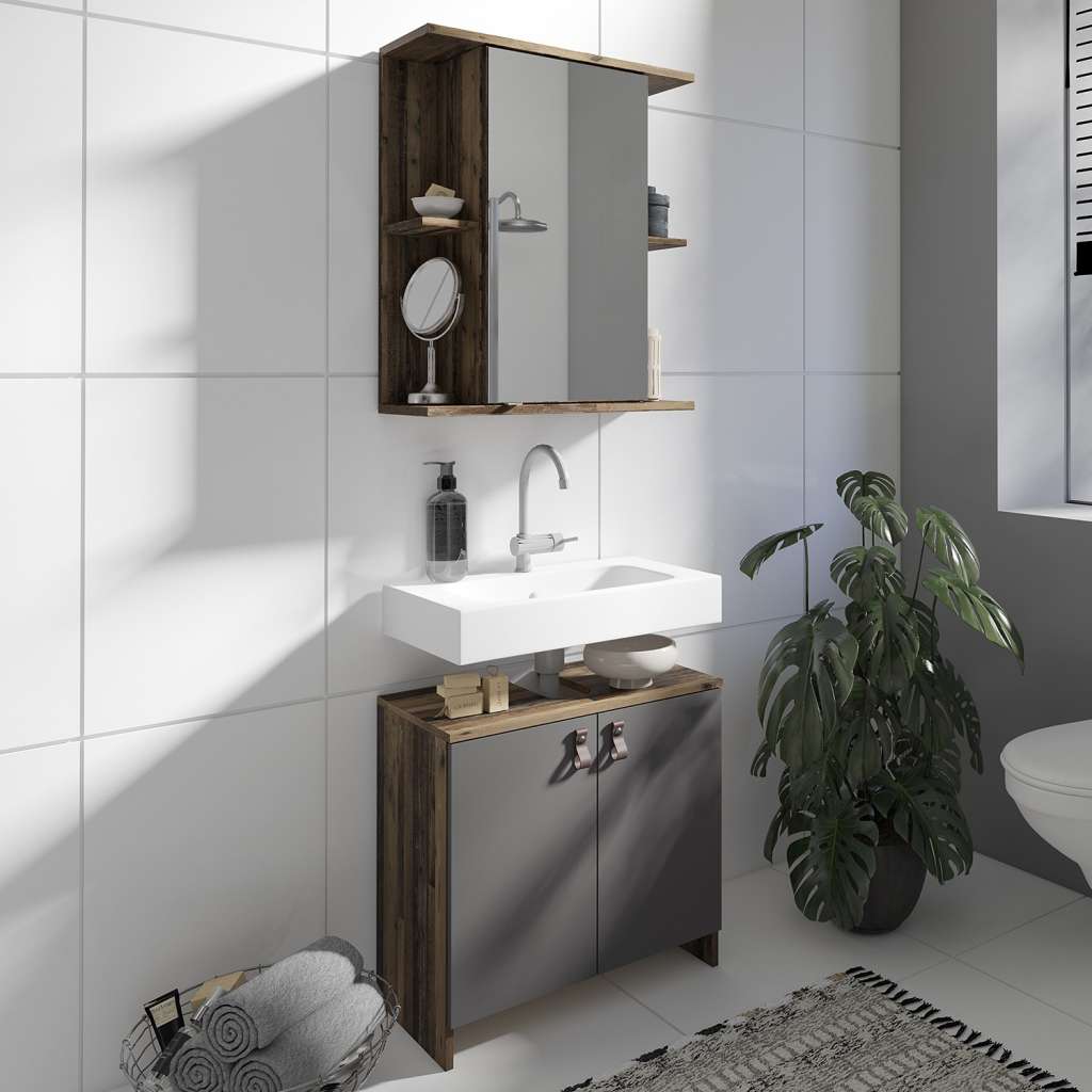 home24 Badezimmerset Westerly I (2-teilig)