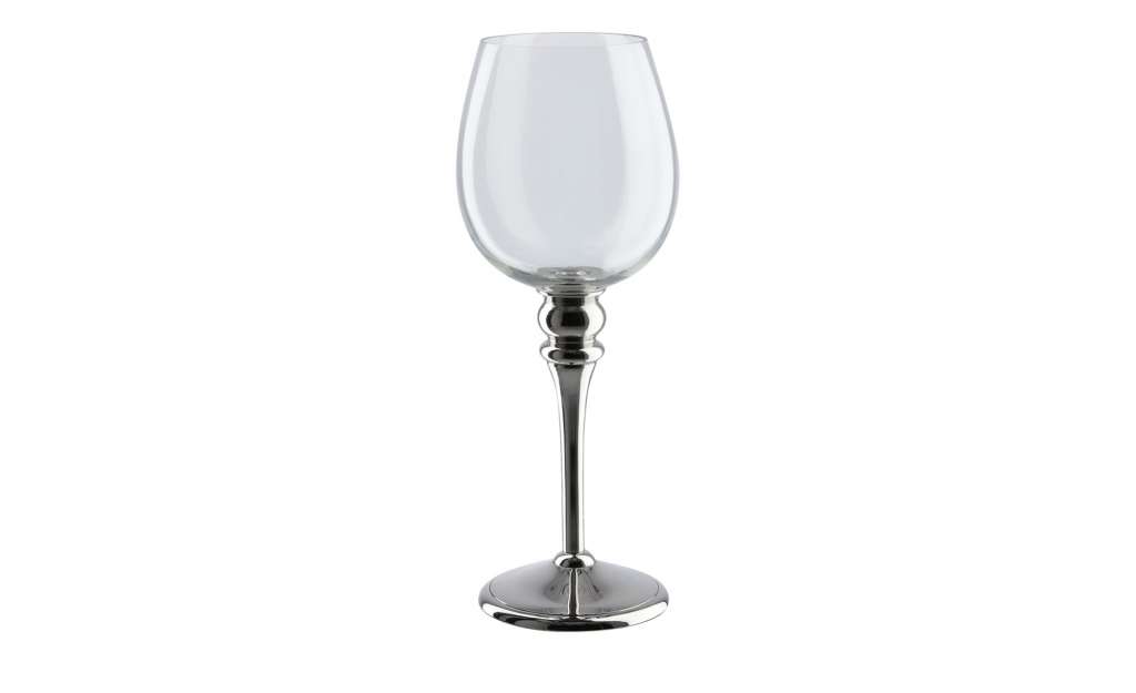 Windlicht ¦ silber ¦ Metall, Glas  Ø: 11 Dekoration > Laternen & Windlichter - Höffner