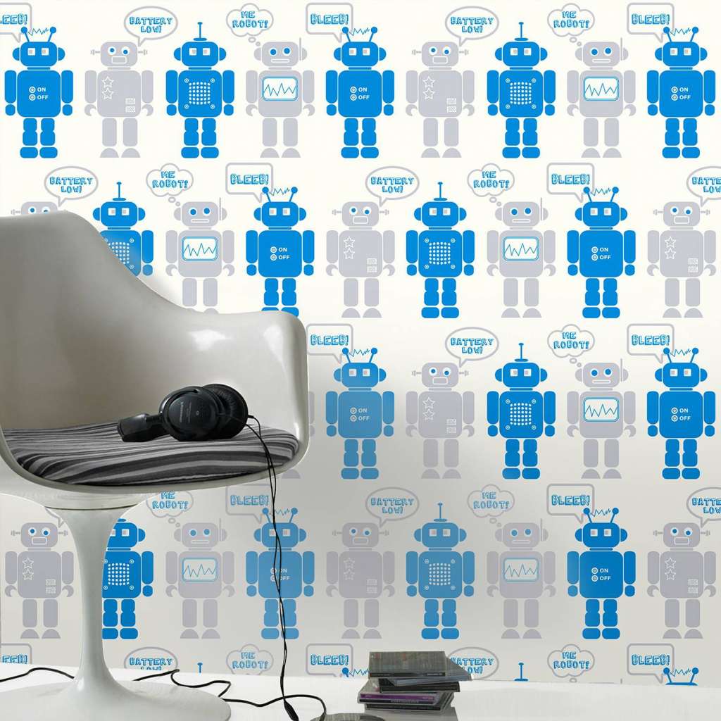 home24 Vliestapete Robots