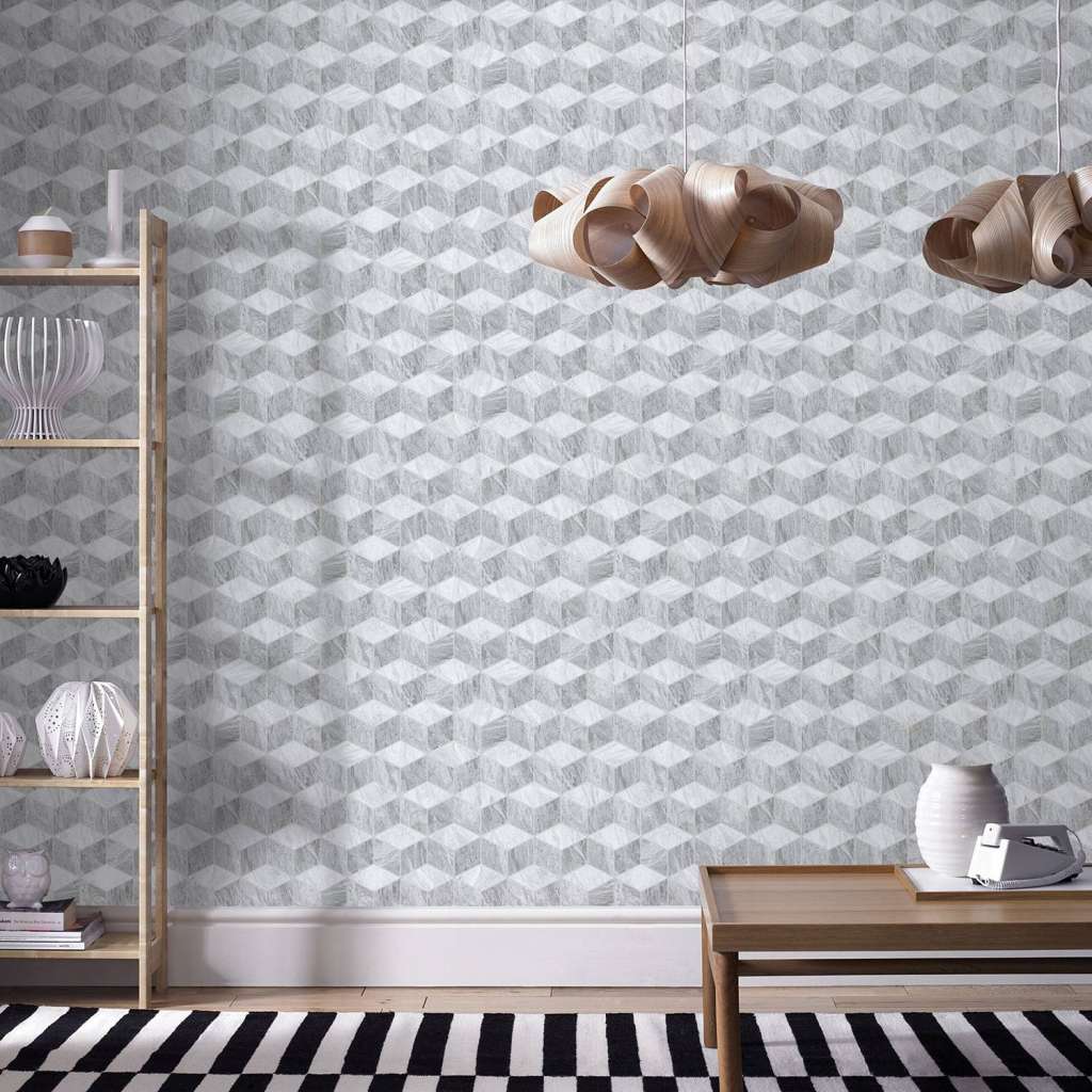 home24 Vliestapete Geo Marmor