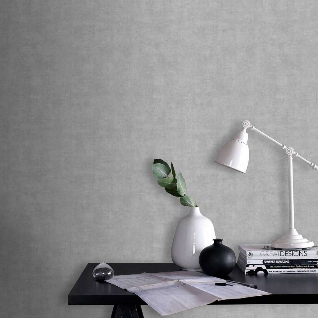 home24 Vliestapete Concrete Beton